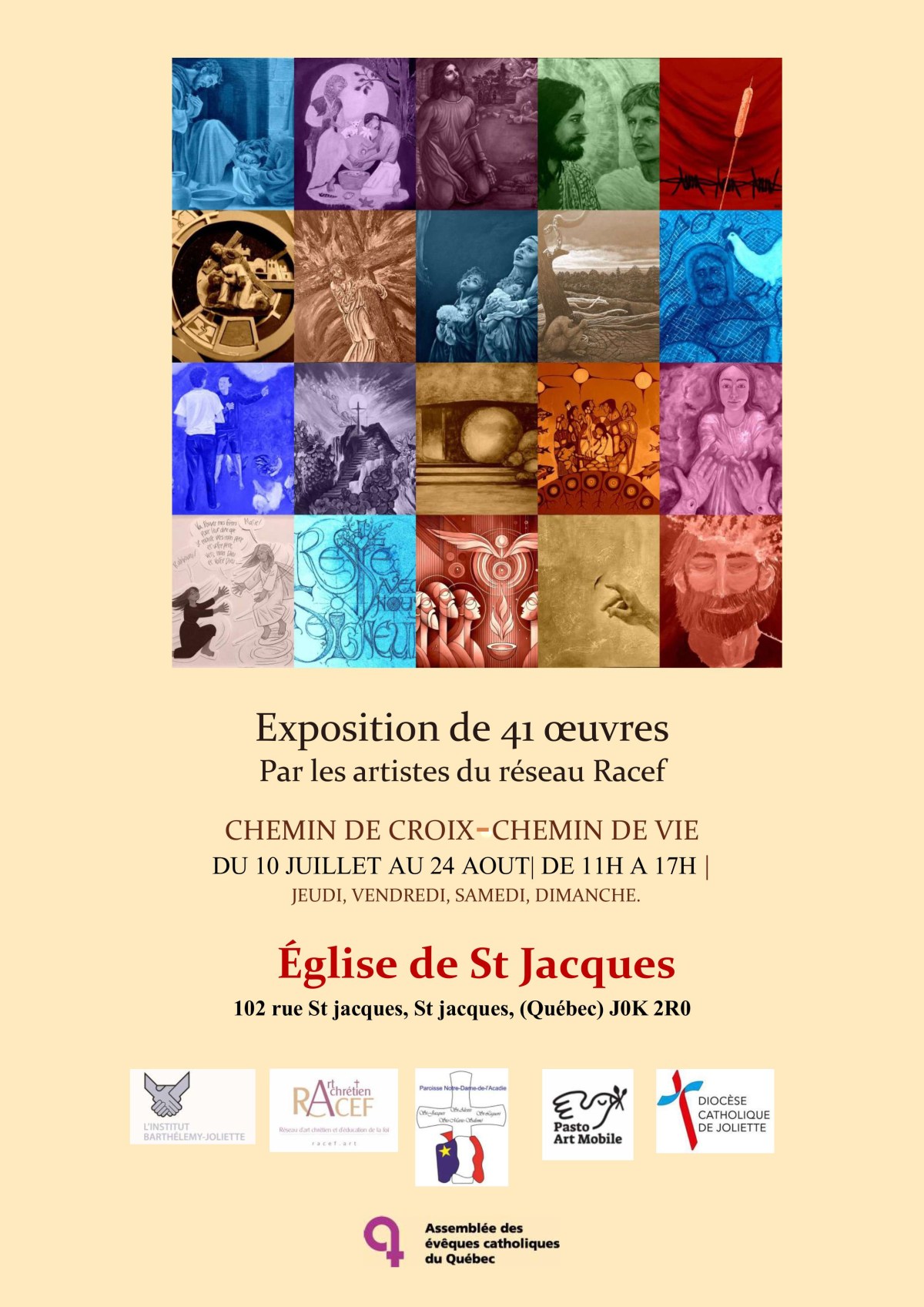 L&rsquo;église de Saint-Jacques accueille &laquo;&nbsp;Chemin de Croix – Chemin de vie&nbsp;&raquo;!